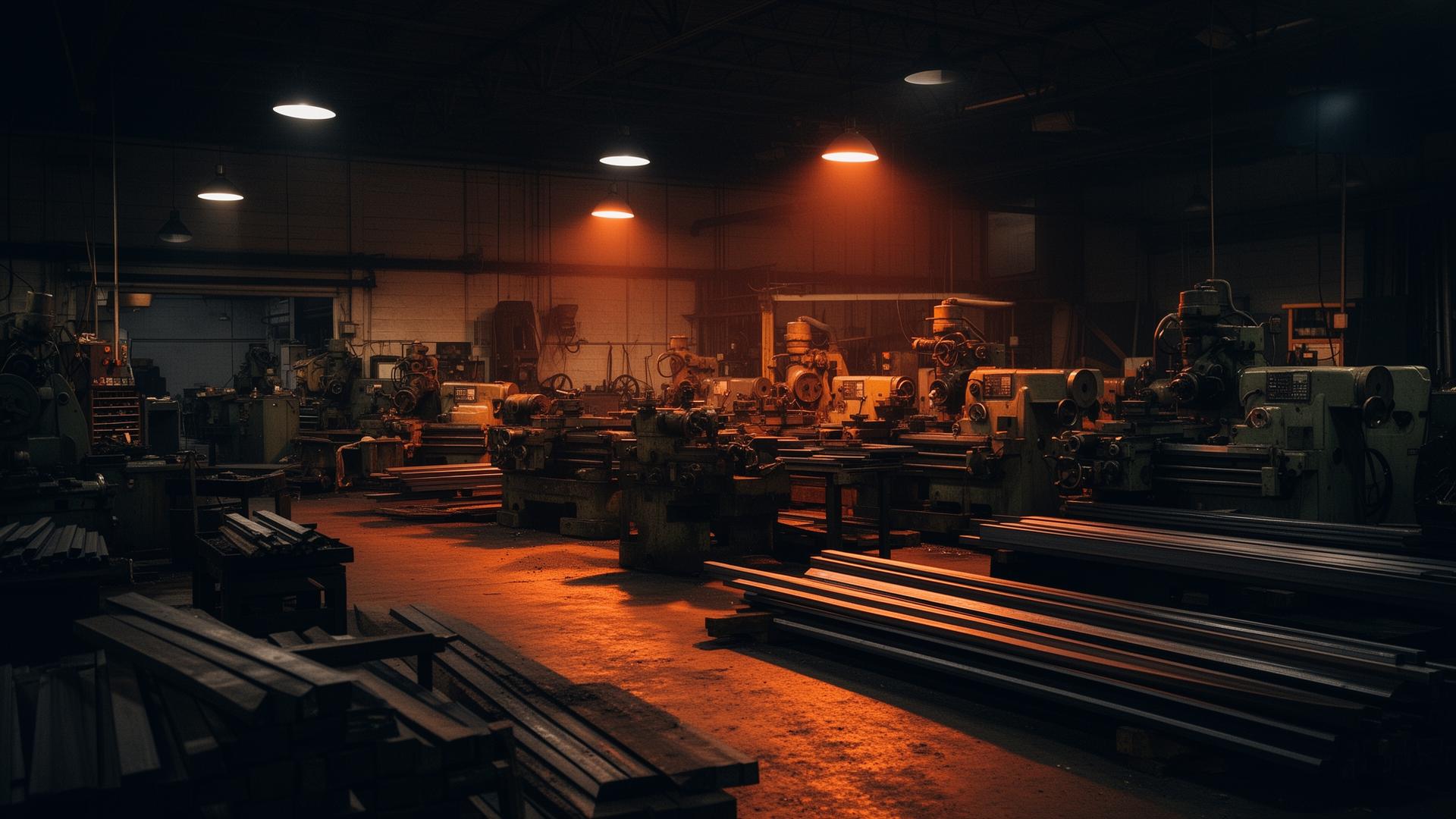 Anderson Machine fabrication shop interior